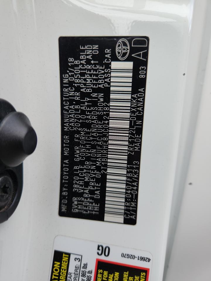 2018 TOYOTA COROLLA