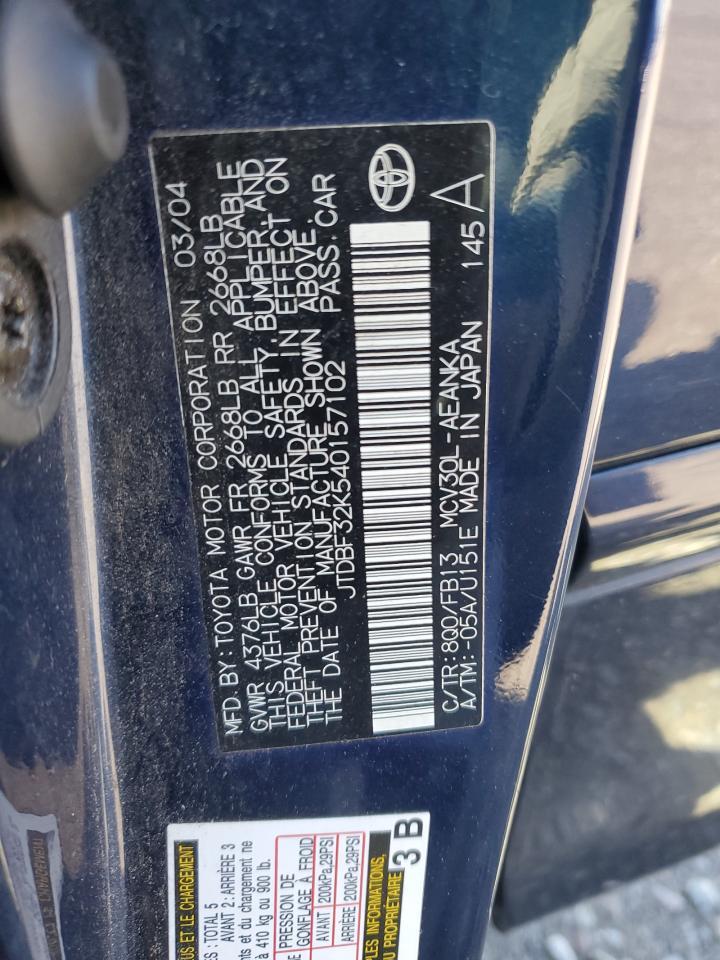 2004 TOYOTA CAMRY