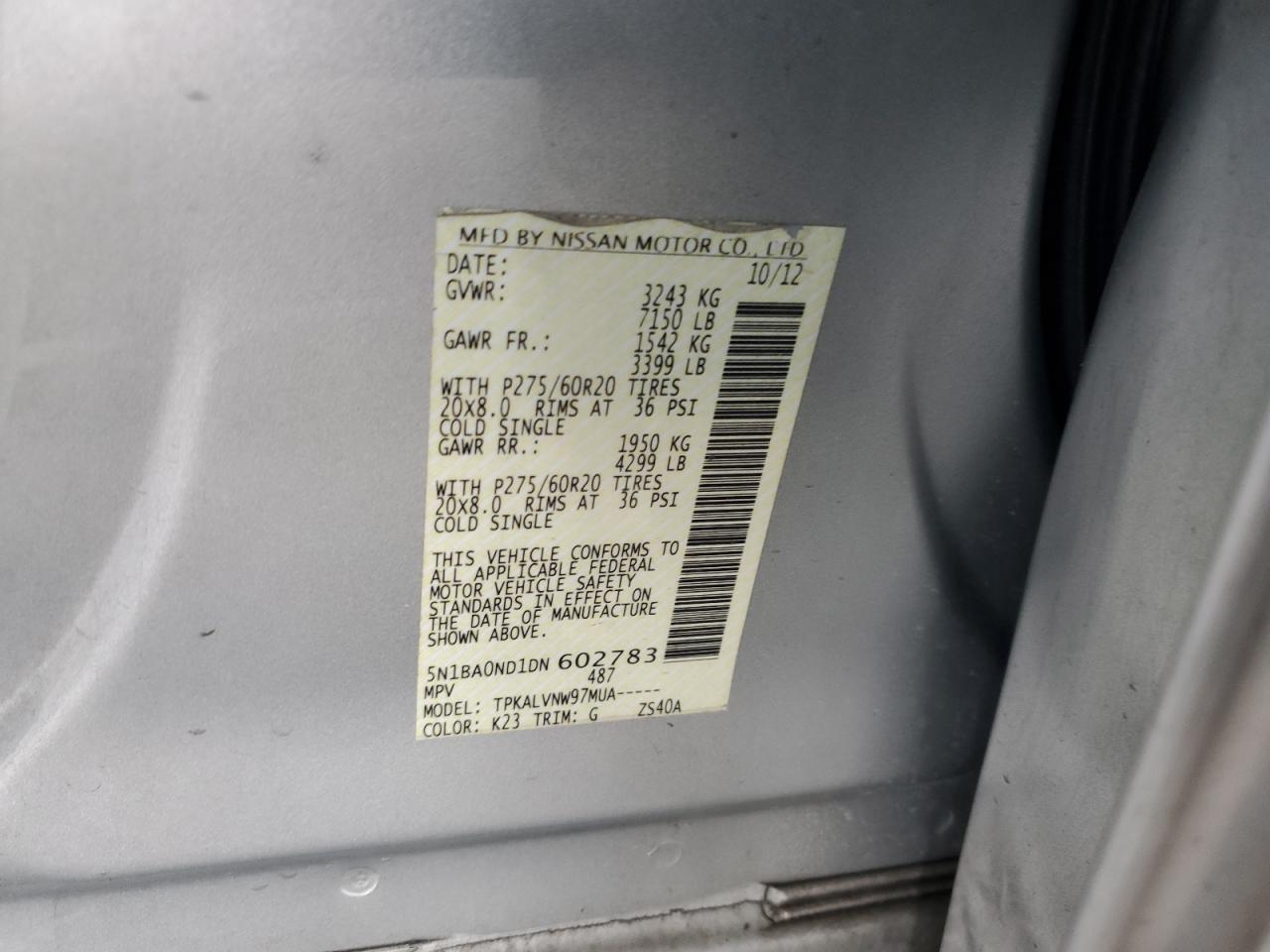 2013 NISSAN Armada