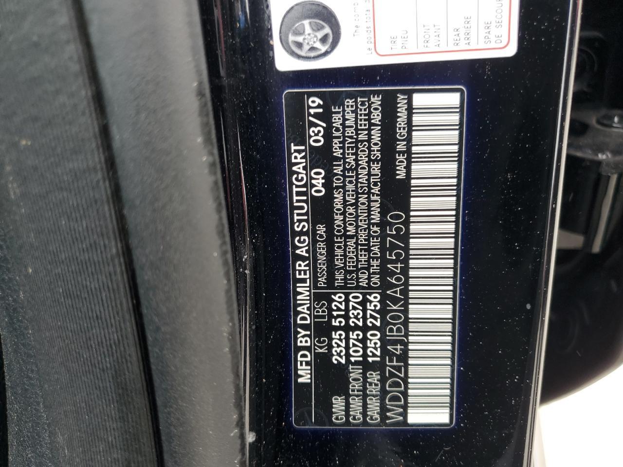 2019 MERCEDES-BENZ E-Class