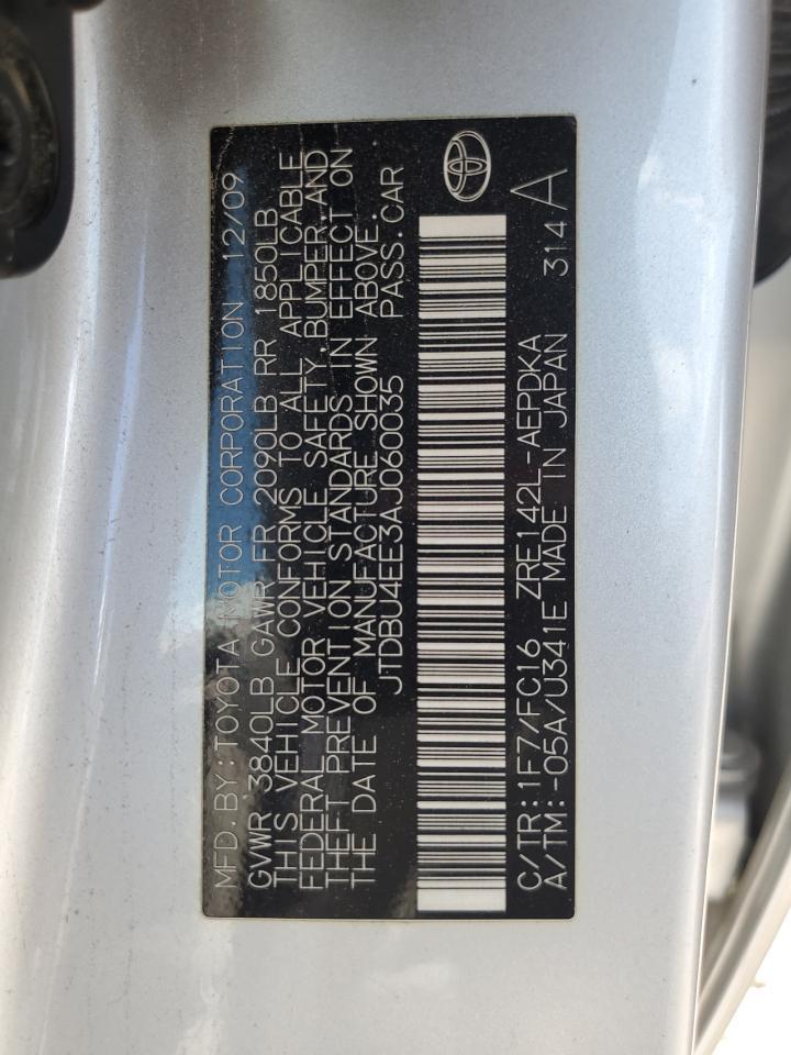 2010 TOYOTA COROLLA