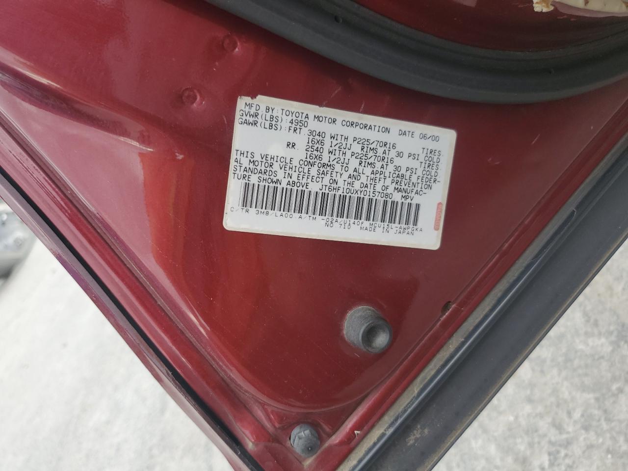 2000 LEXUS Rx 300