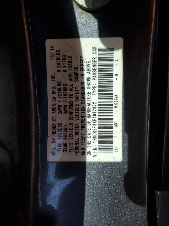 2015 HONDA ACCORD