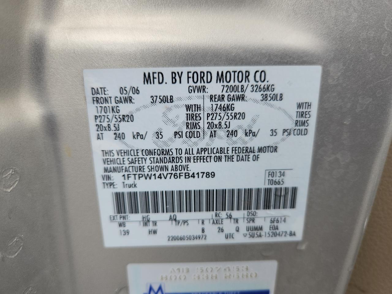2006 FORD F-150
