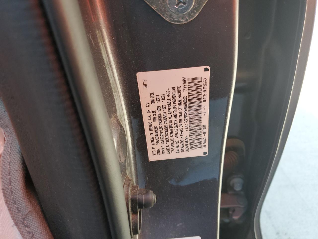 2016 HONDA CR-V