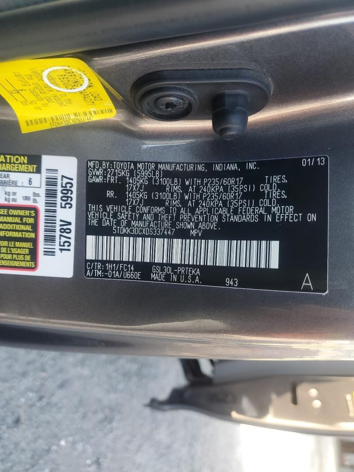 2013 TOYOTA SIENNA