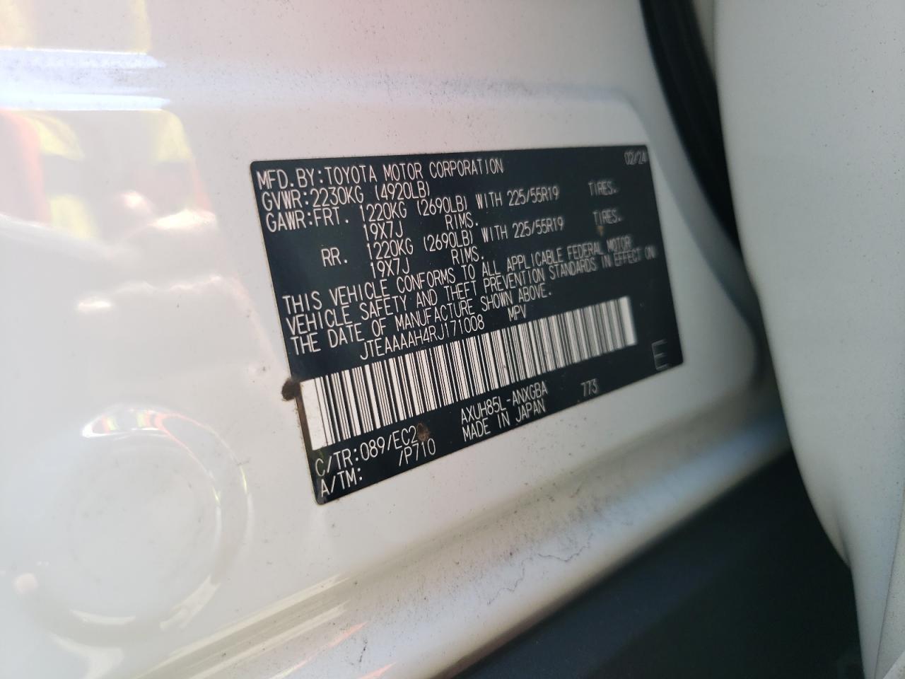 2024 TOYOTA VENZA
