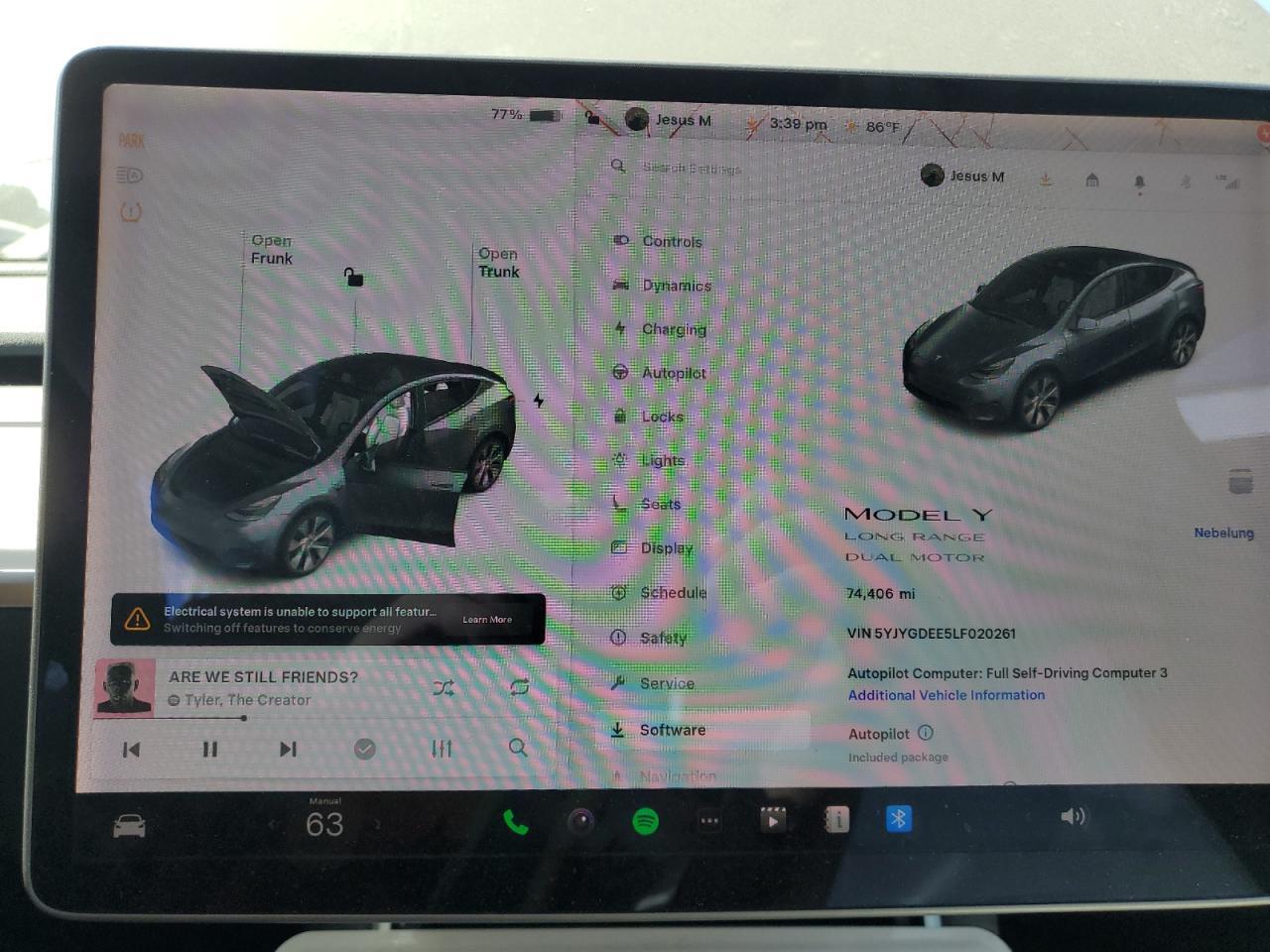 2020 TESLA MODEL Y