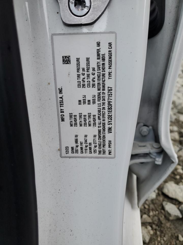 2023 TESLA MODEL 3