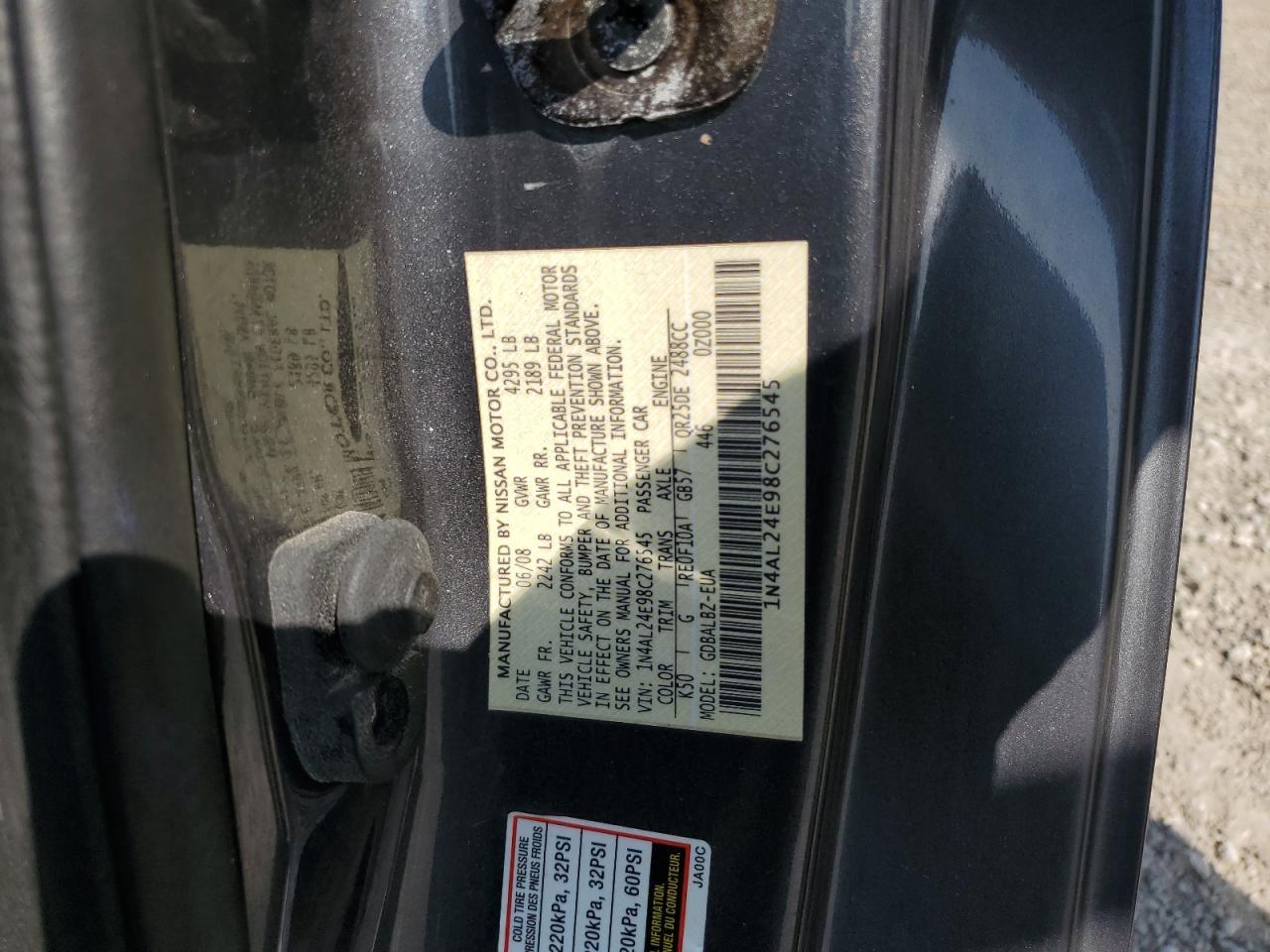 2008 NISSAN ALTIMA
