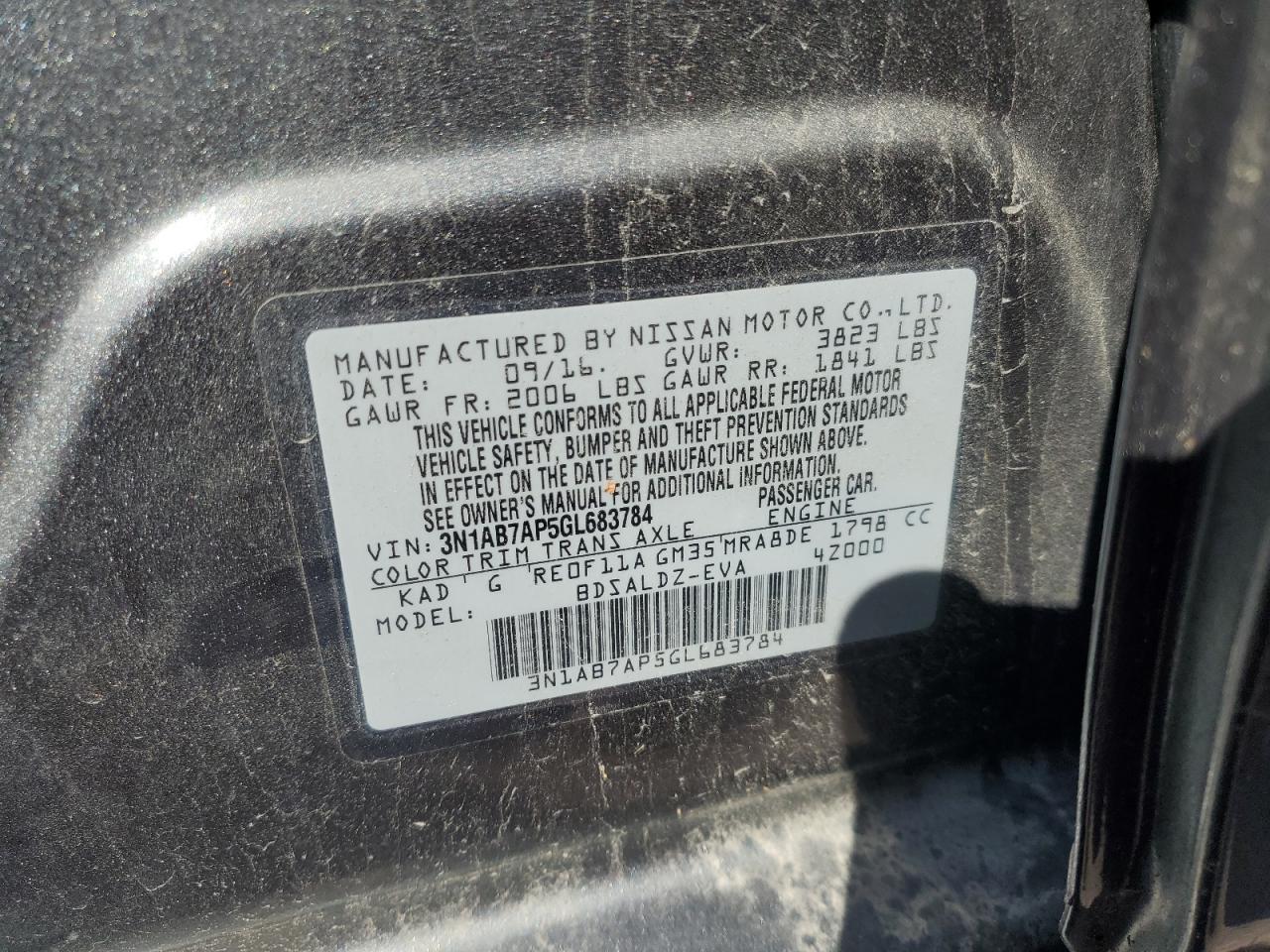 2016 NISSAN SENTRA