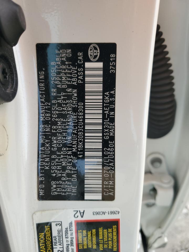 2012 TOYOTA Avalon