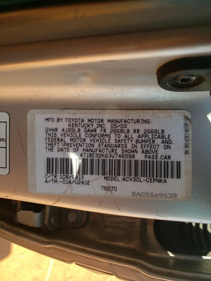 2003 TOYOTA CAMRY