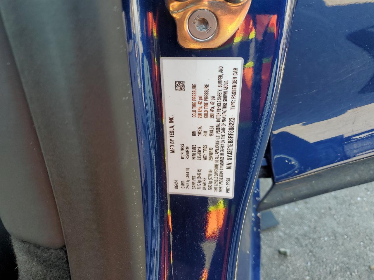 2024 TESLA MODEL 3