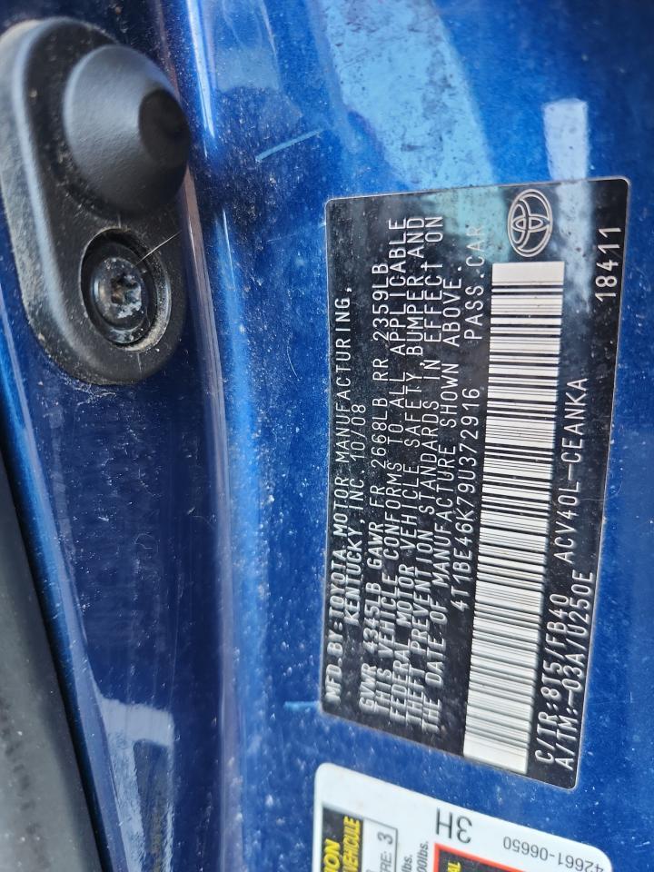 2009 TOYOTA CAMRY