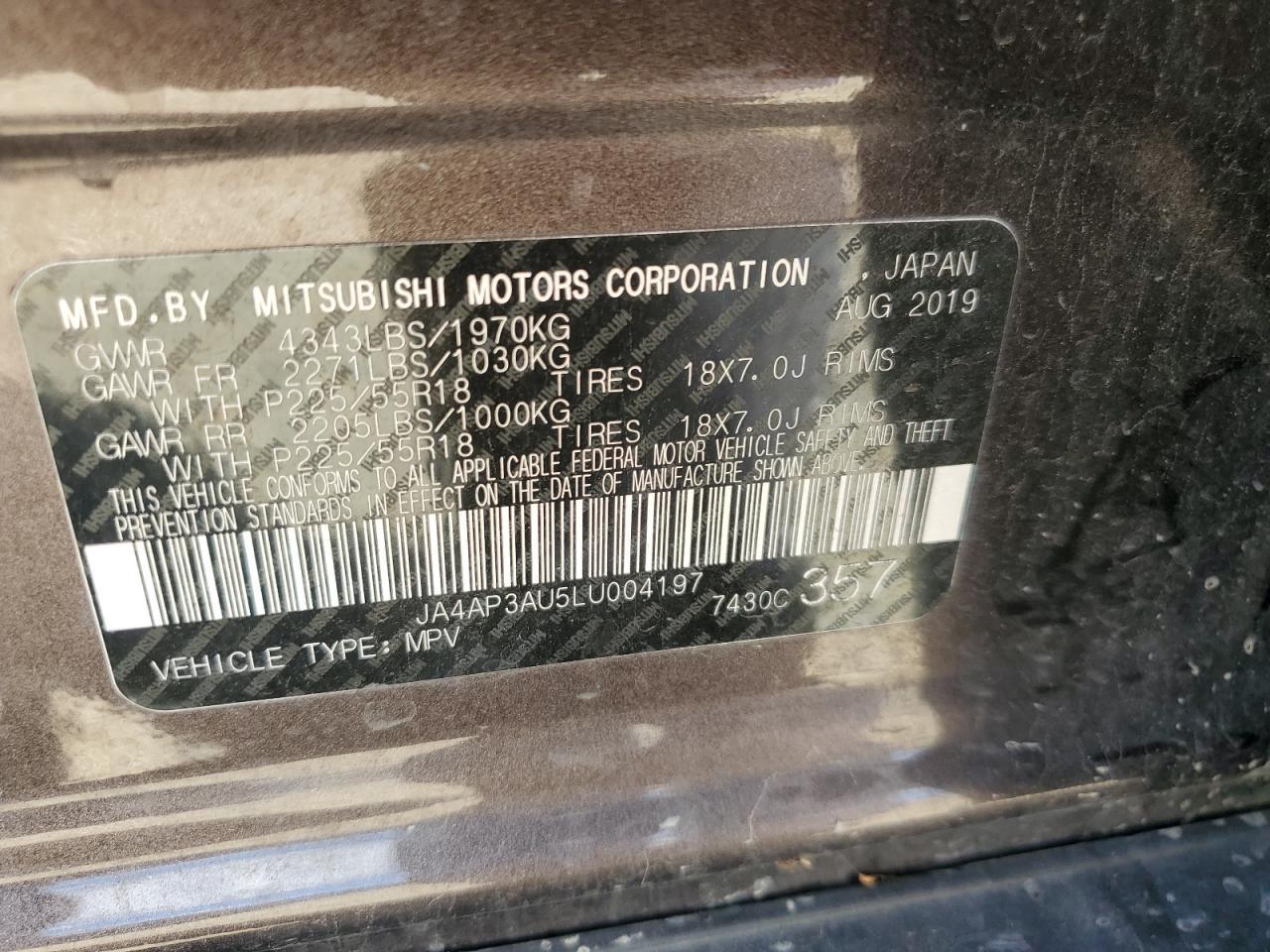 2020 MITSUBISHI Outlander Sport
