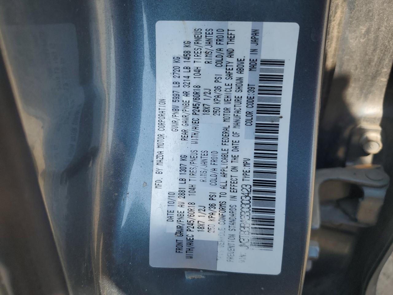 2011 MAZDA CX-9