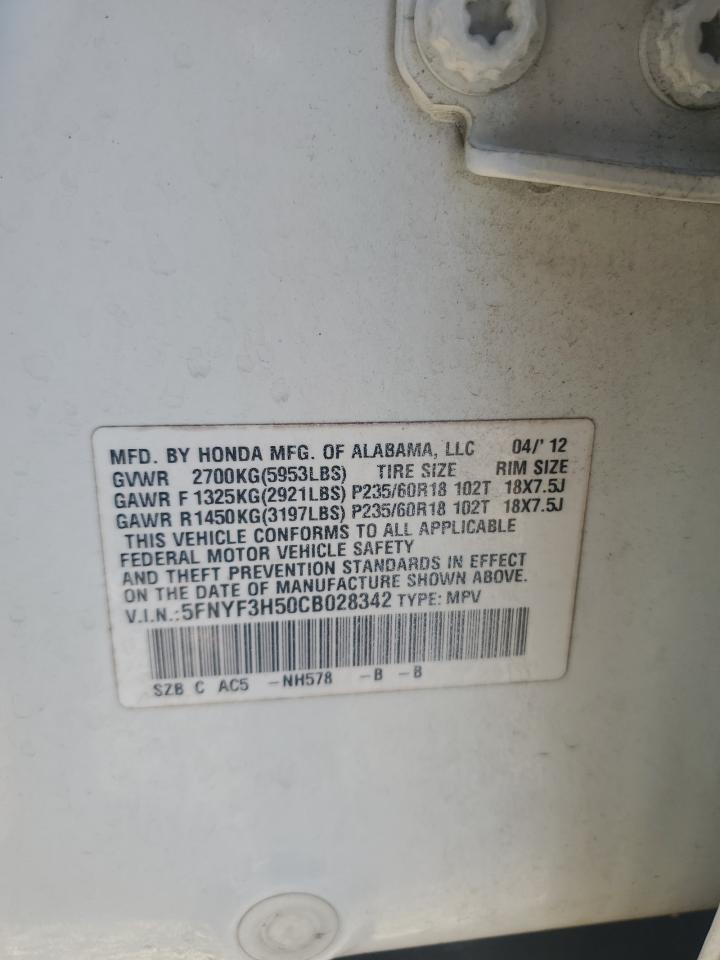 2012 HONDA PILOT