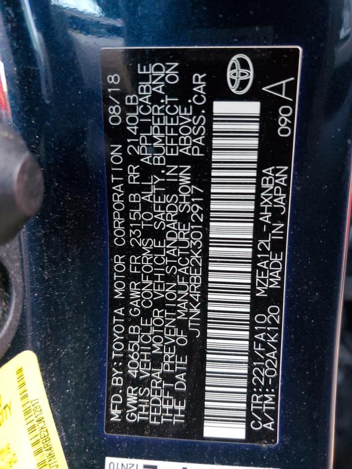 2019 TOYOTA COROLLA