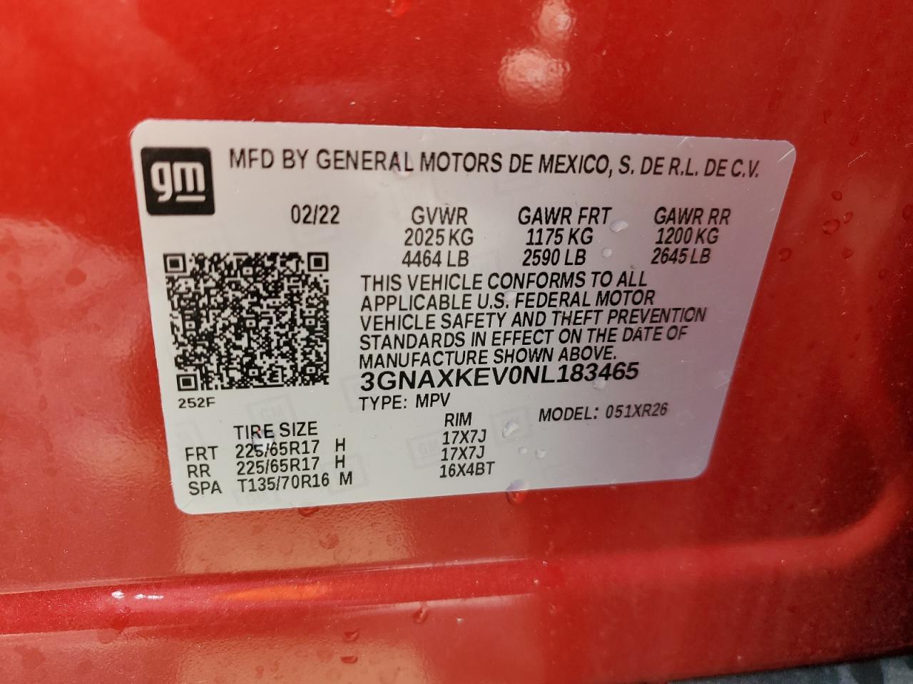 2022 CHEVROLET EQUINOX