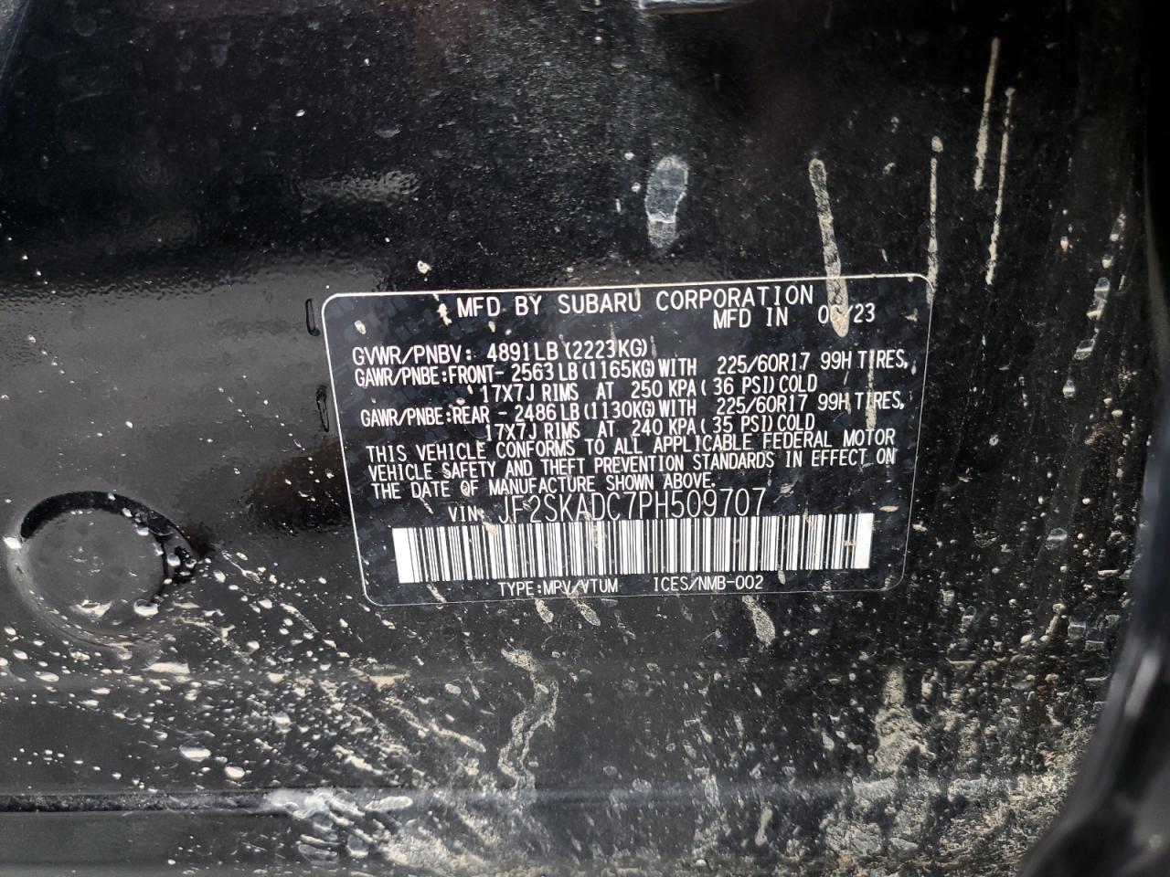 2023 SUBARU FORESTER