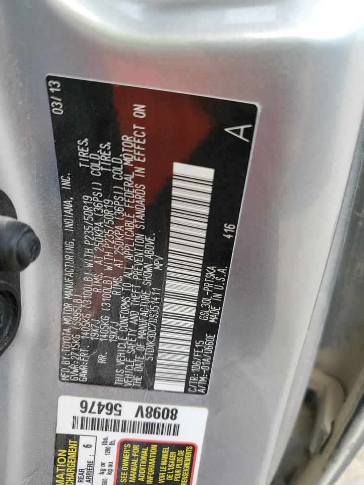 2013 TOYOTA SIENNA