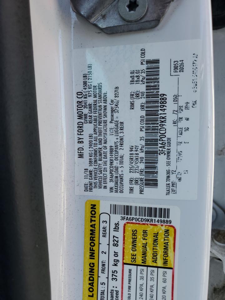 2019 FORD FUSION