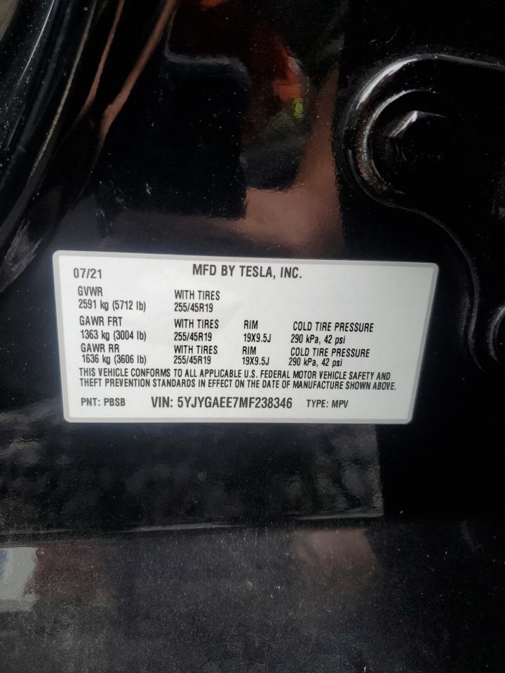 2021 TESLA MODEL Y