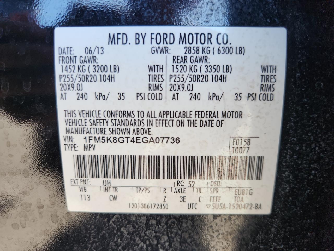 2014 FORD Explorer Sport Trac