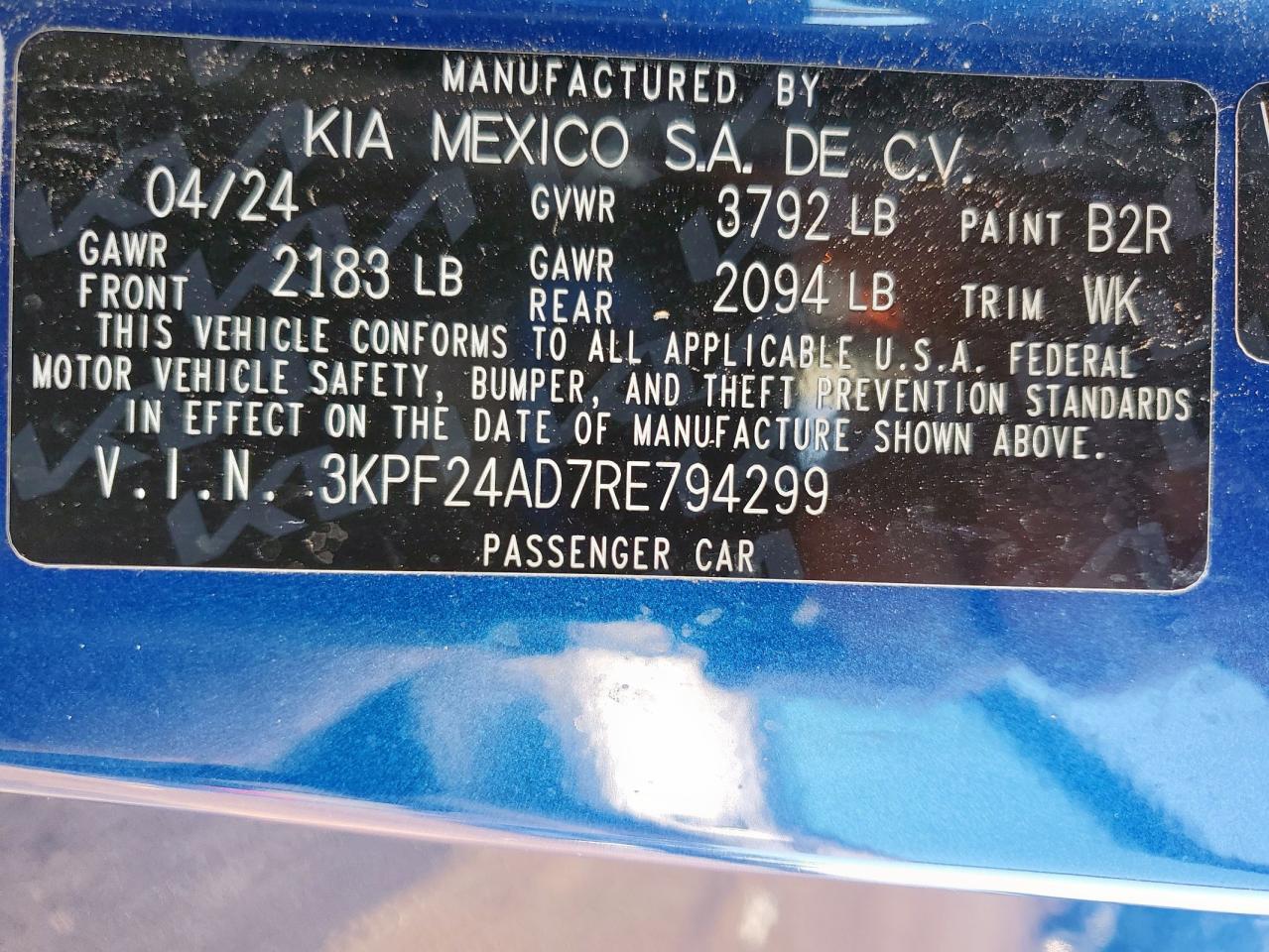 2024 KIA FORTE