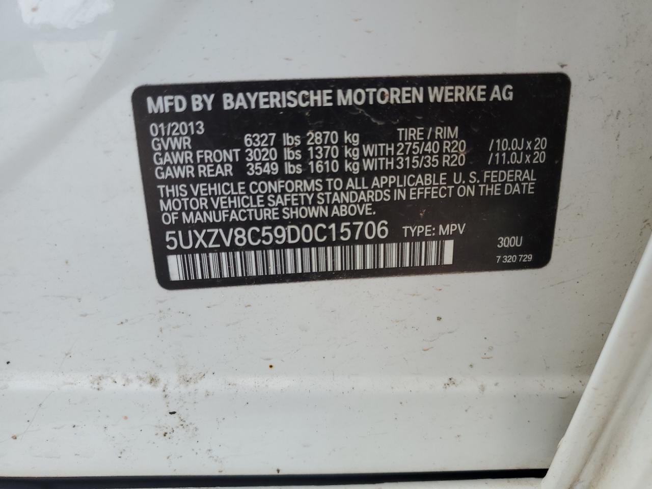 2013 BMW X5
