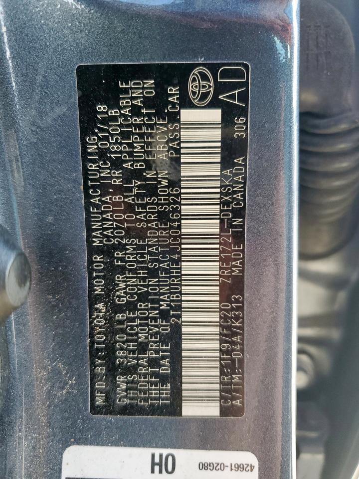 2018 TOYOTA COROLLA