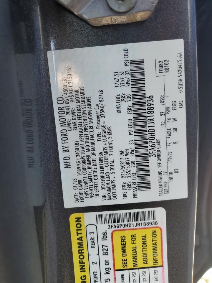 2018 FORD FUSION