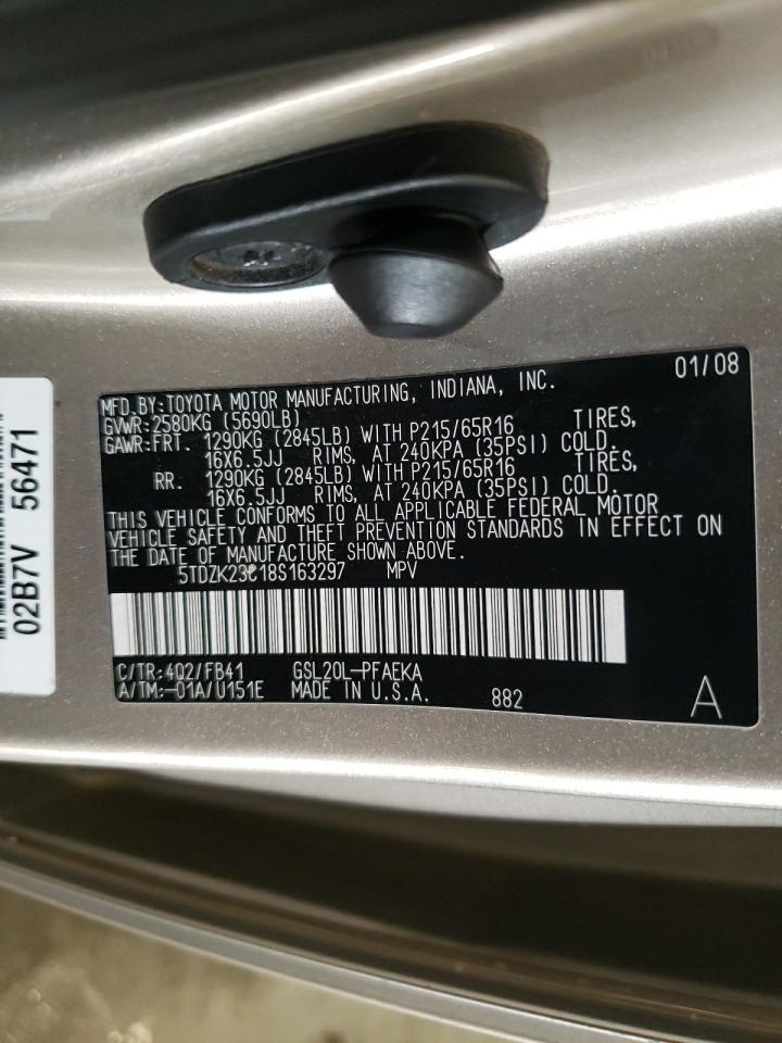 2008 TOYOTA SIENNA