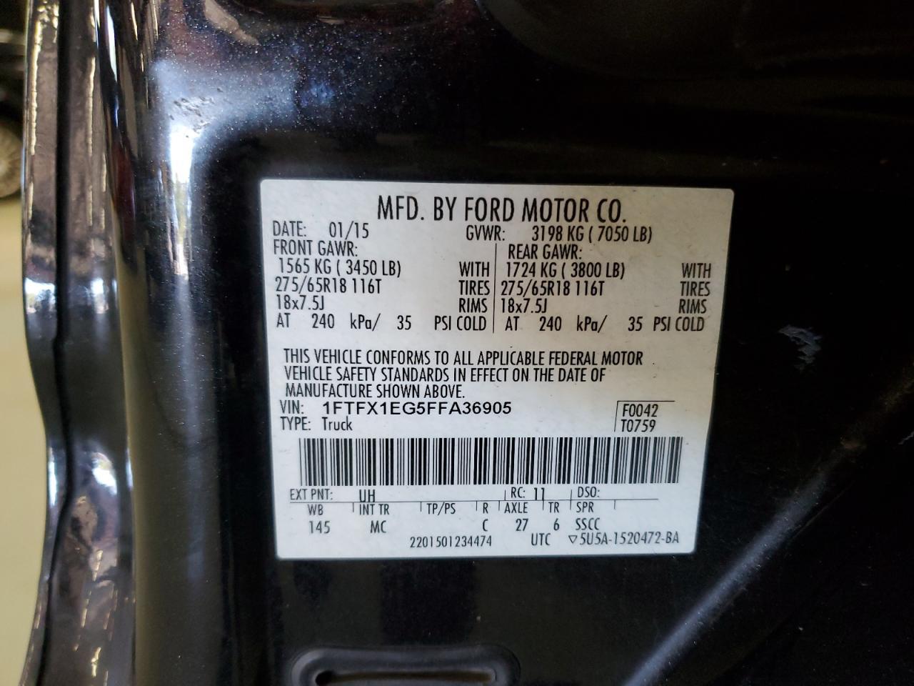 2015 FORD F-150