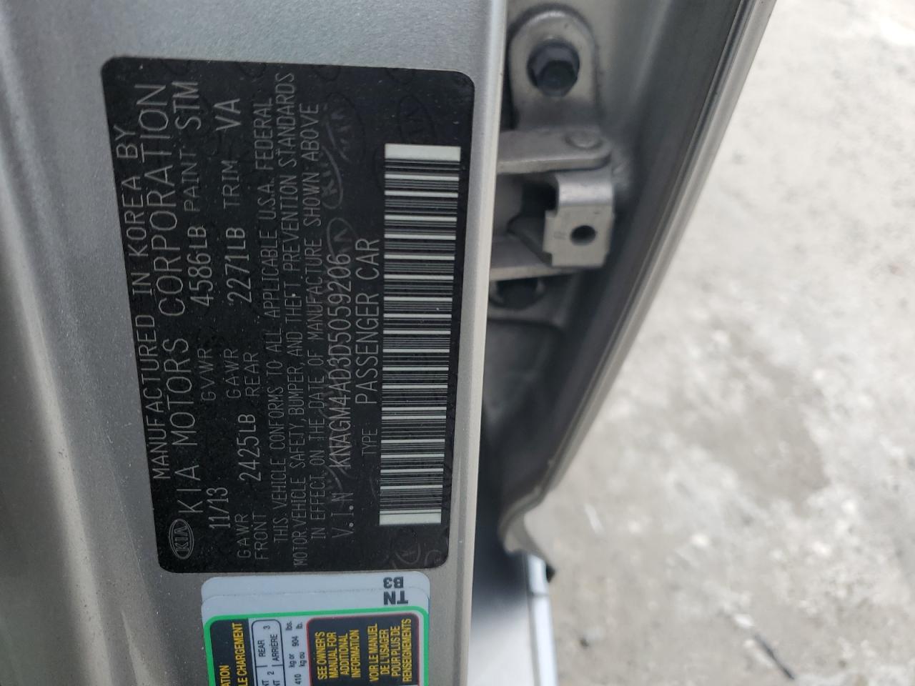 2013 KIA OPTIMA
