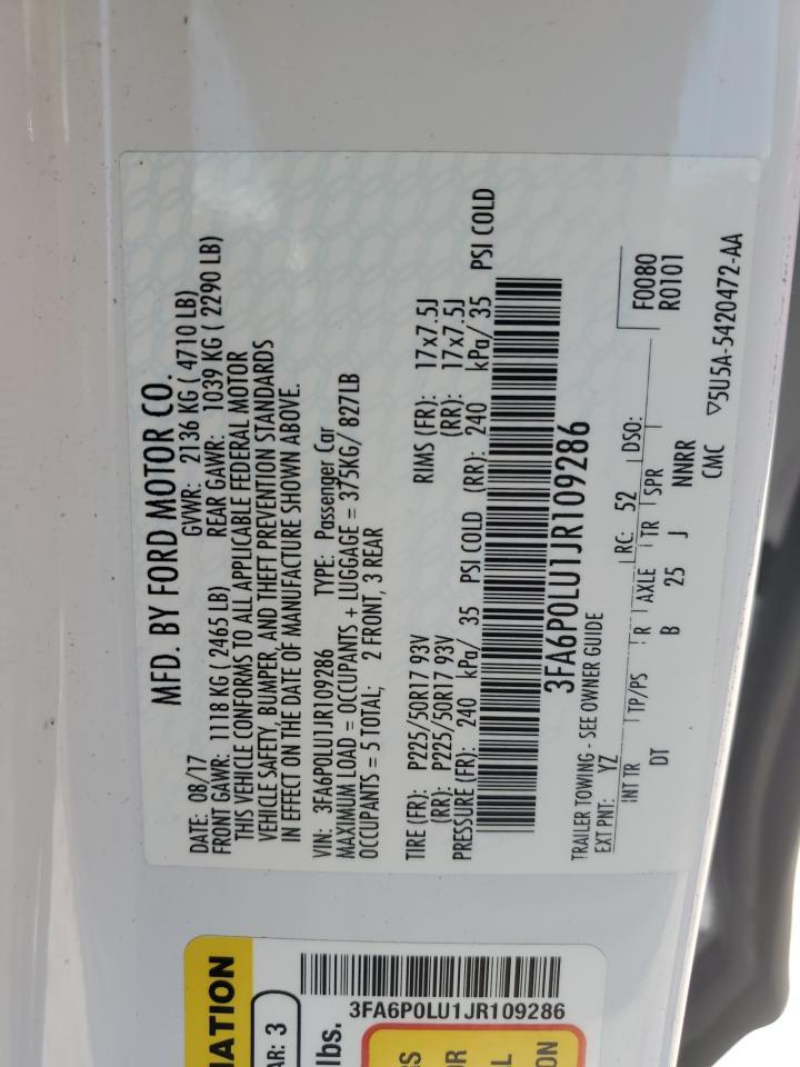 2018 FORD FUSION