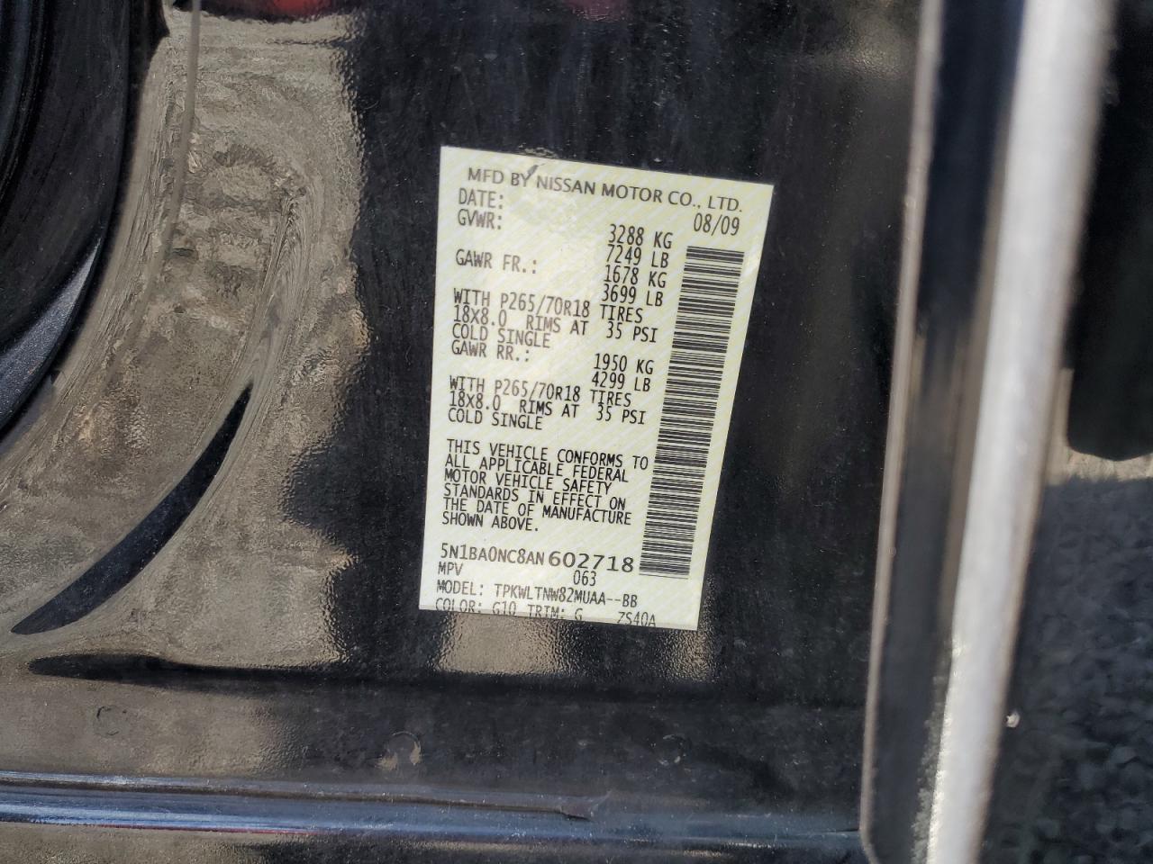 2010 NISSAN Armada