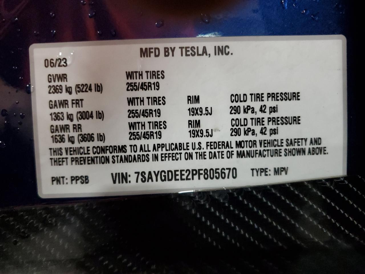 2023 TESLA MODEL Y