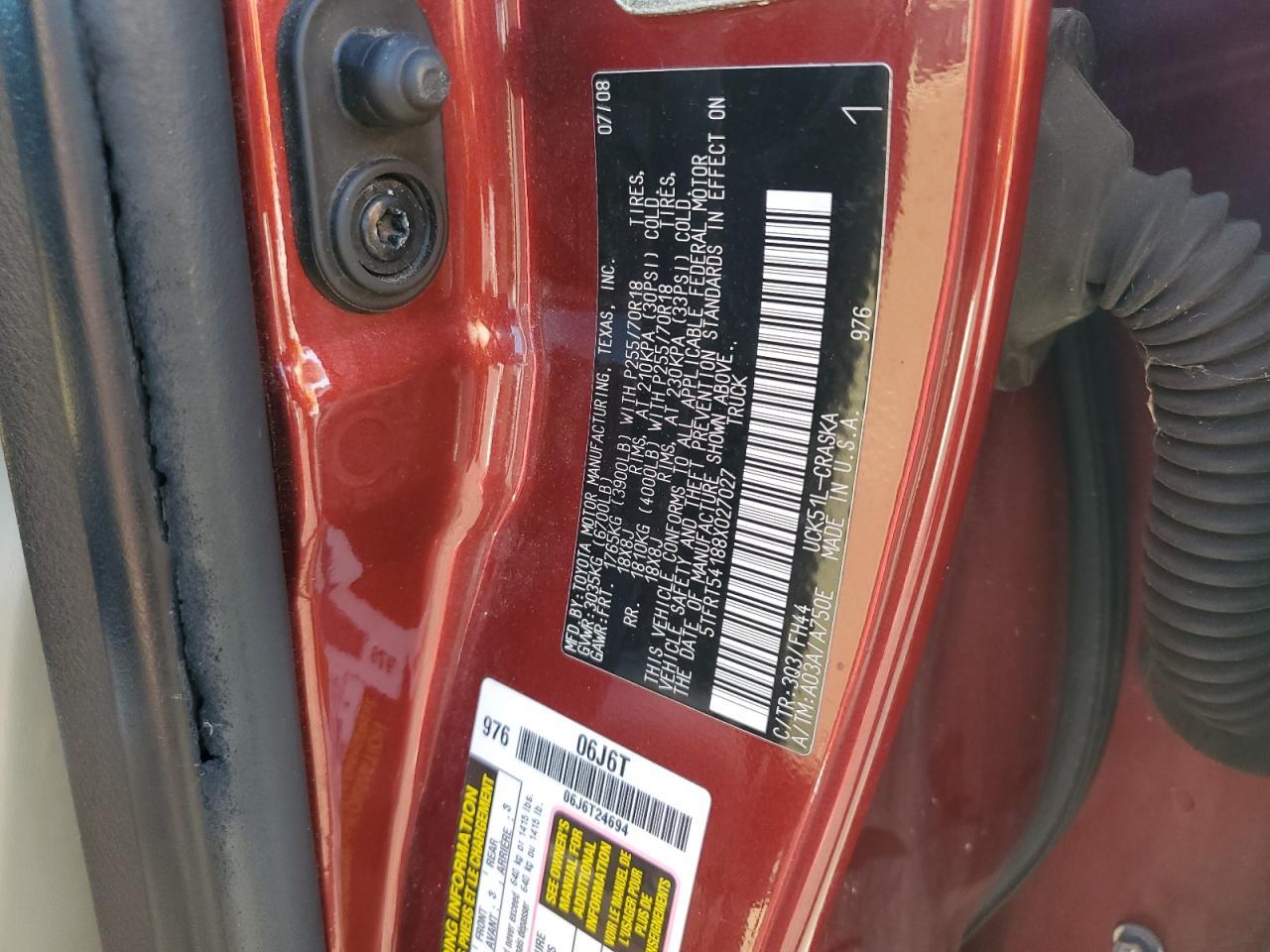 2008 TOYOTA TUNDRA