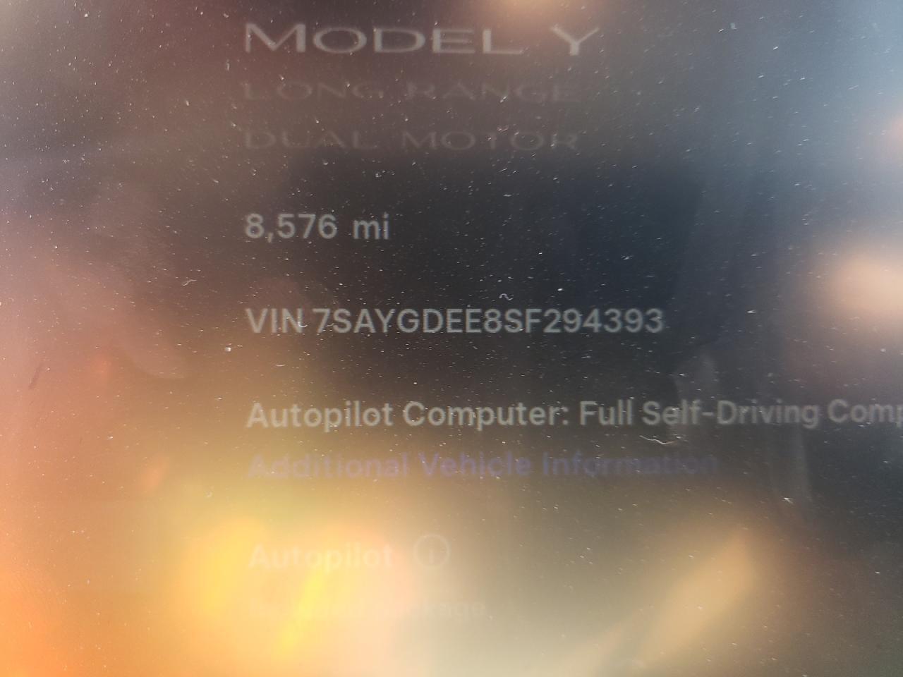 2025 TESLA MODEL Y