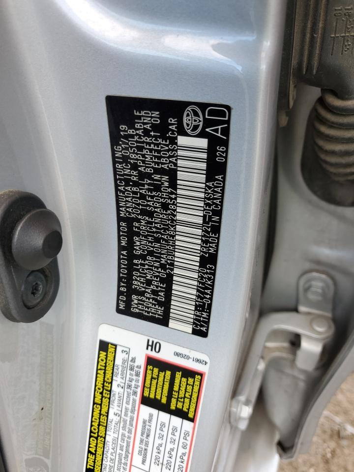 2019 TOYOTA COROLLA
