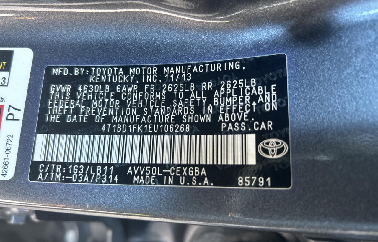 2014 TOYOTA CAMRY