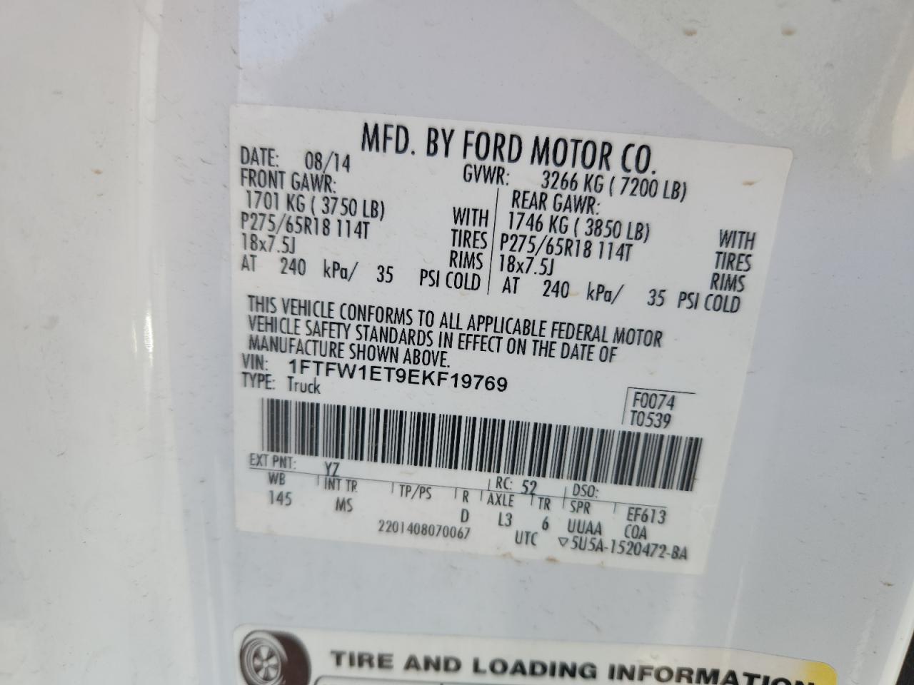 2014 FORD F-150