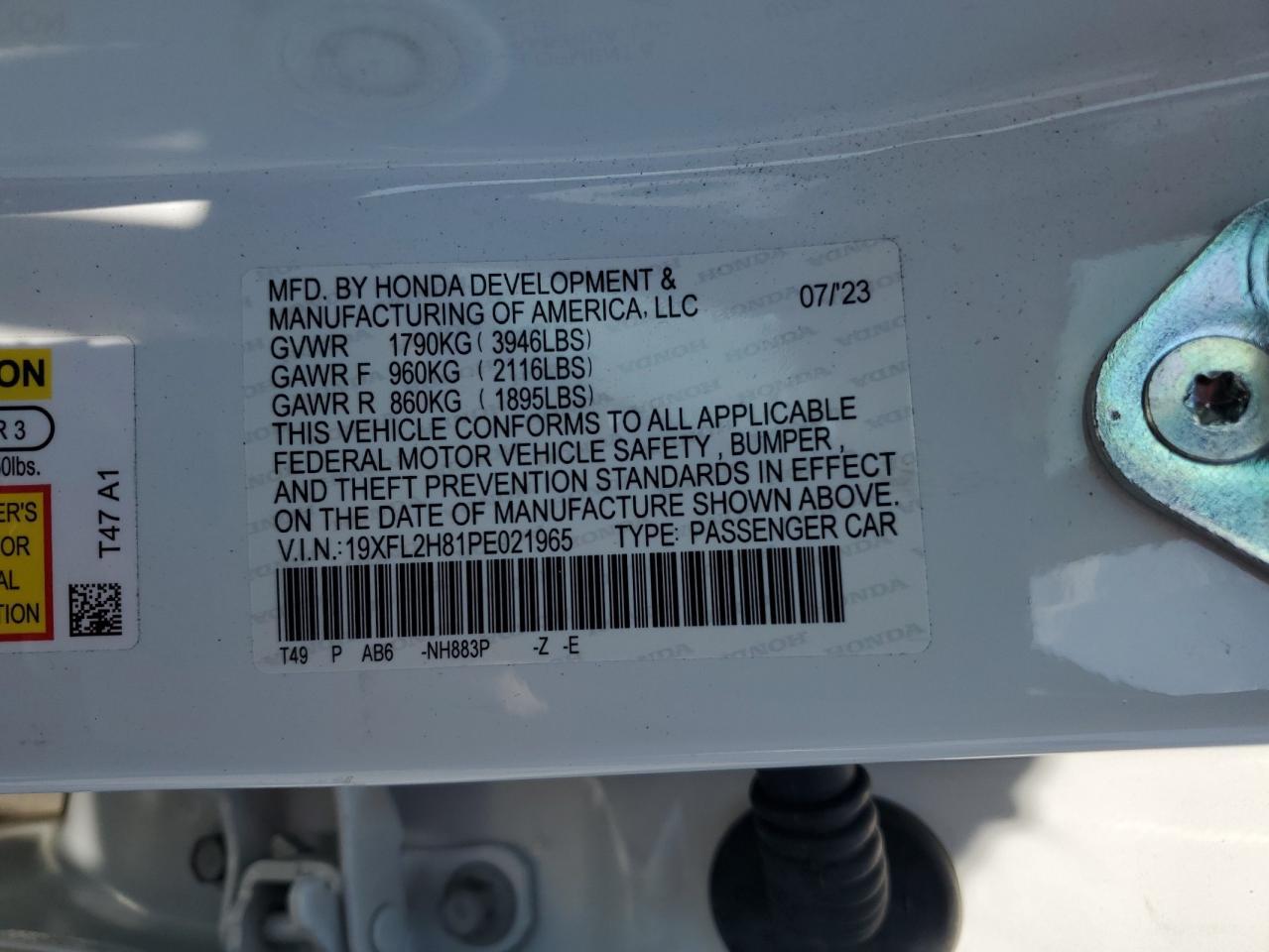 2023 HONDA CIVIC