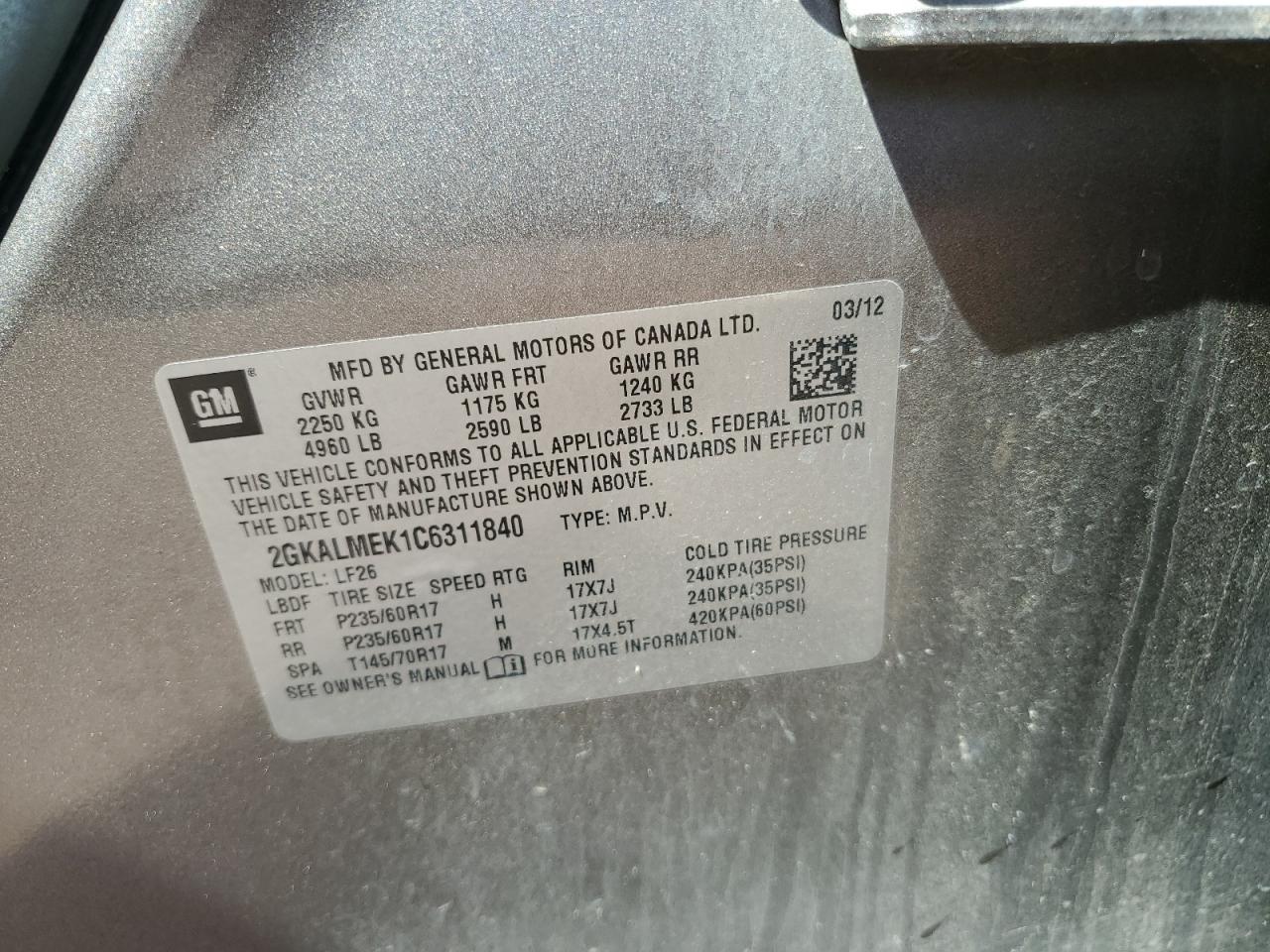2012 GMC Terrain