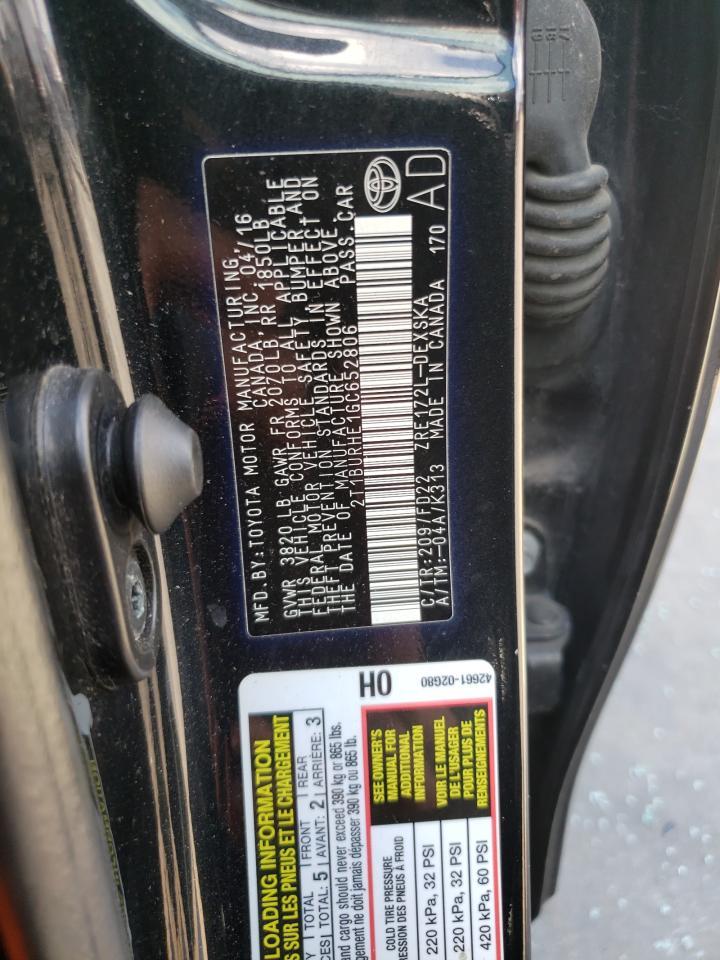 2016 TOYOTA COROLLA