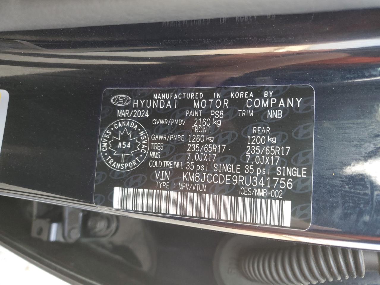 2024 HYUNDAI TUCSON
