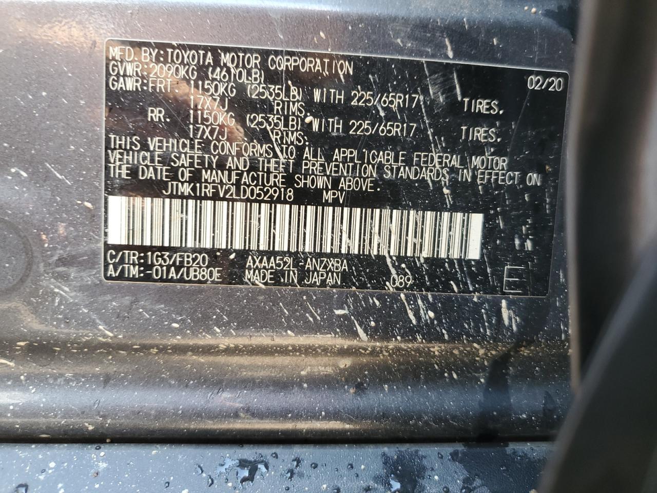 2020 TOYOTA RAV4