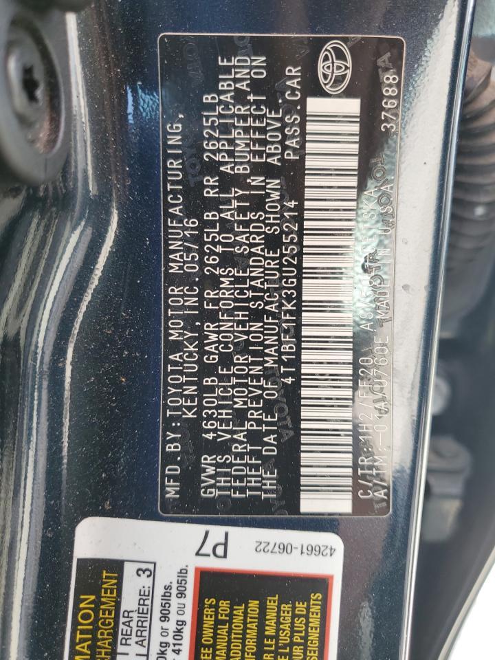 2016 TOYOTA CAMRY